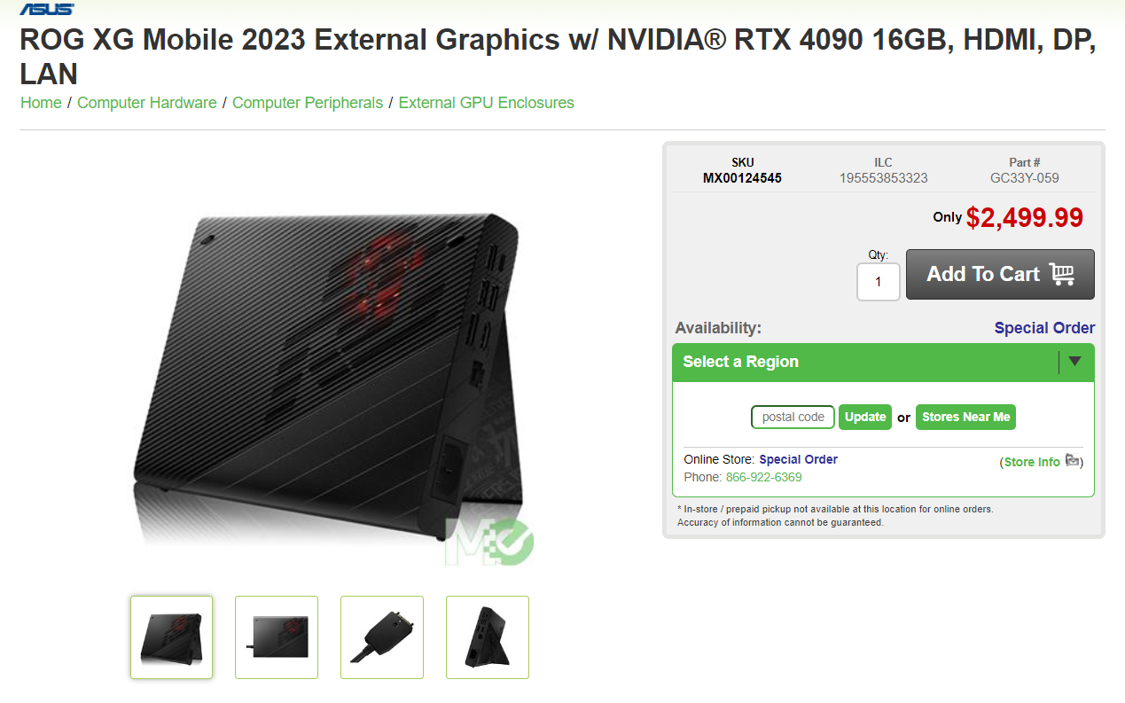 ASUS's Portable ROG XG Mobile Graphics Dock With An NVIDIA GeForce