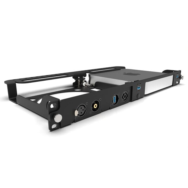 Mac mini Rack Mount for 1 Mac mini 2023 M2 & 4x XLR/Neutrik