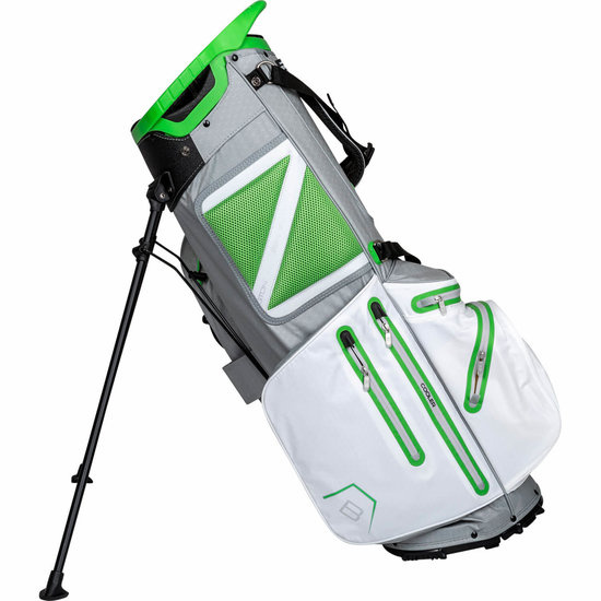 Bennington Zone 14 DB Stand Bag Black Canon Grey Red - Golfbagcompany