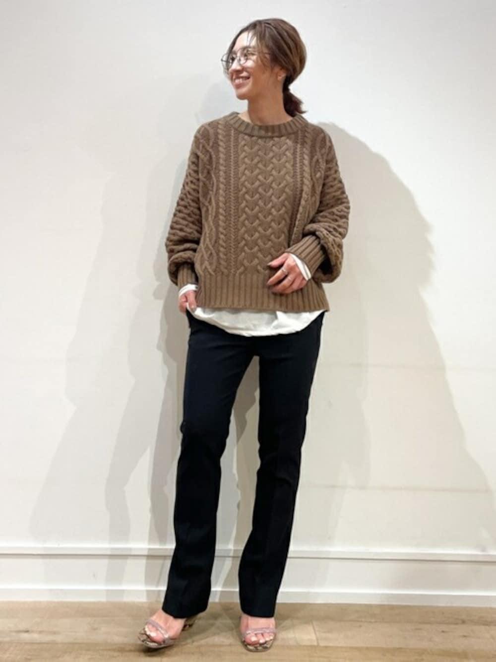 plage（プラージュ）の「ローゲージ アランクループルオーバー