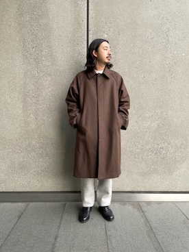 Steven Alan＞ TOP WR MLTN CMP BALMACAAN COAT-BOLD/コートを使った