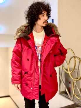 HYSTERIC GLAMOURのアイテムを使った「ミリタリーコート」のメンズ人気