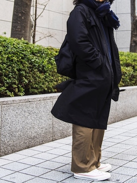 AURALEE HIGH COUNT CLOTH BATTING LONG COATを使った人気ファッション