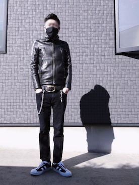 ripvanwinkleのライダースジャケットを使った人気ファッション