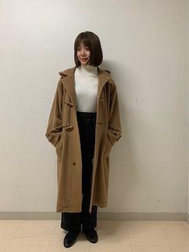 AURALEE】ベビーキャメル ビッグダッフルコート WOMENを使った人気