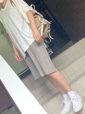 PRADAのバックパック/リュック（ベージュ系）を使った人気ファッション