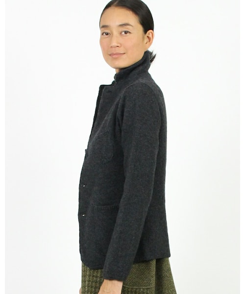 45R（フォーティファイブアール）の「フロートアルパカ縮絨ジャケット