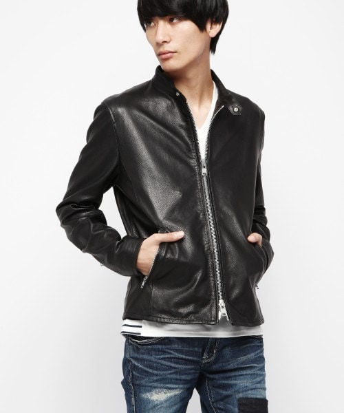 VANQUISH（ヴァンキッシュ）の「ラムレザーシングルライダース