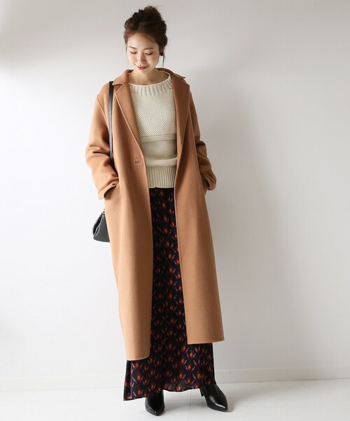 Spick & Span（スピックアンドスパン）の「Wフェイス テーラードロング