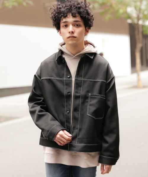 RAGEBLUE（レイジブルー）の「ステッチショートブルゾン（）」 - WEAR