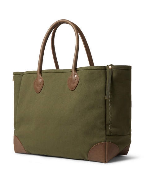 KAPITAL（キャピタル）の「KAPITAL Leather-Trimmed Cotton-Canvas