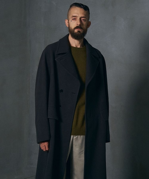 LIDNM（リドム）の「SUPER140S OFFICER COAT（チェスターコート）」 - WEAR