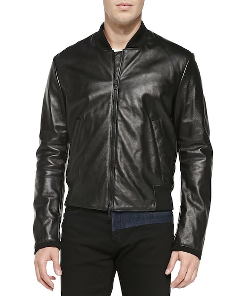 KENZO（ケンゾー）の「Kenzo Monster-Logo Leather Bomber Jacket