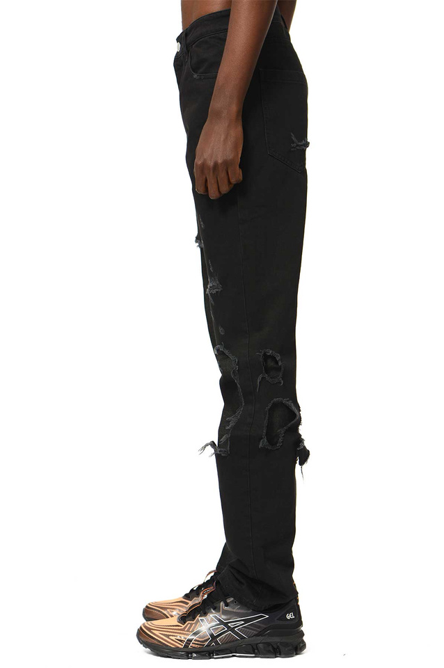 RAF SIMONS デストロイド・ダブル・デニム・ジーンズ - Wrong Weather