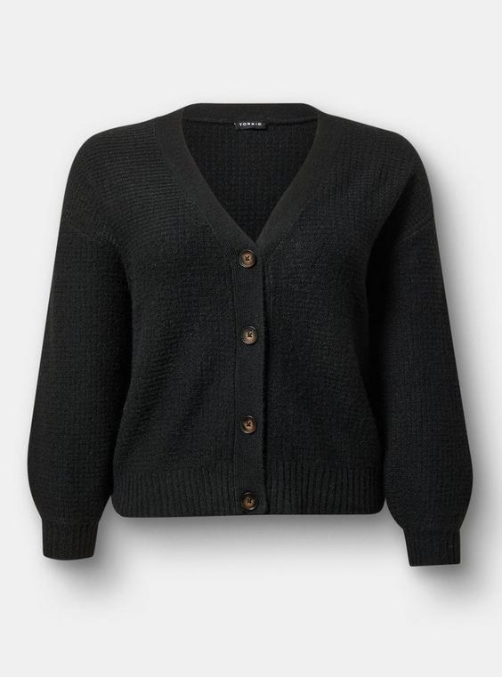 Plus Size - Drop Shoulder Textured Cardigan - Torrid