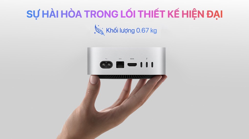 Mac Mini M4 16GB/256GB giá tốt, trả góp 0%, BH 1 năm
