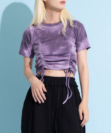 タイダイ柄ドロストトップス[商品：PN25SS-068] - PUNYUS Online Store