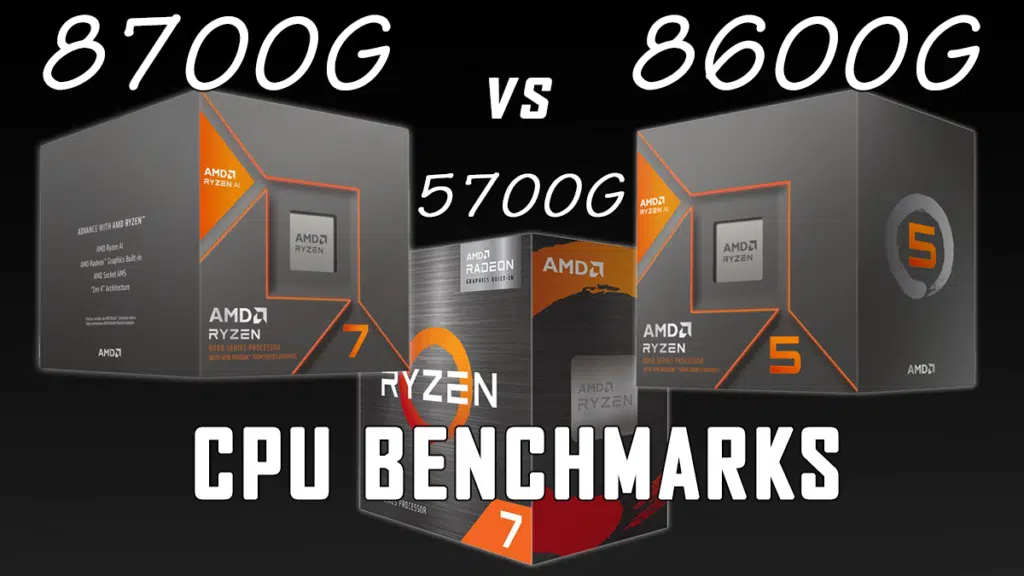 AMD Ryzen 8700G & 8600G CPU Benchmarks vs 5700G