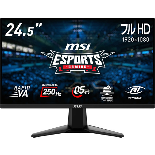 MSI エムエスアイ MAG 255XFV 24.5インチ フルHD ゲーミングモニター