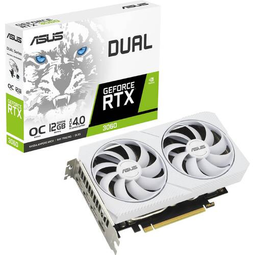 ASUS エイスース Dual GeForce RTX 3060 White OC Edition 12GB GDDR6