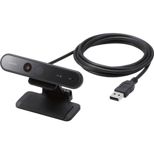 ELECOM エレコム UCAM-C980FBBK 800万画素 Webカメラ ステレオ録音対応