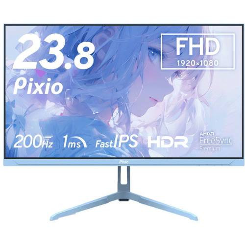 Pixio ピクシオ PX248 Wave / パステルブルー [PX248WAVE B-O] 23.8
