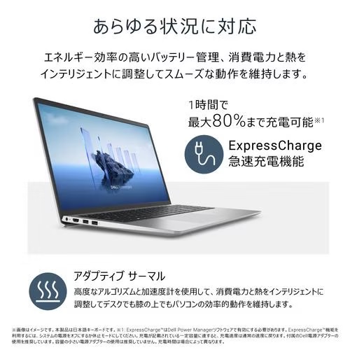 DELL デル ノートPC DC15250 ND85-FWHBS [15.6型 /i7-1355U /RAM:16GB