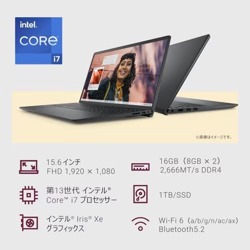 DELL デル ノートPC Inspiron 15 3530 NI85-FHHBB [15.6型 /i7-1355U