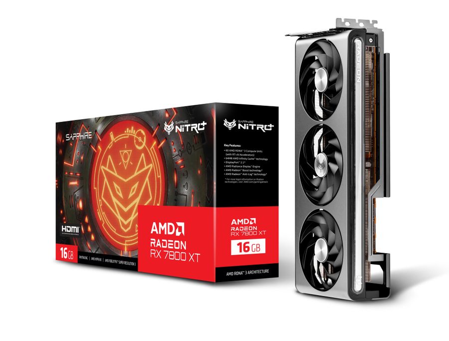 SAPPHIRE NITRO+ Radeon RX 7800 XT GAMING OC 16GB GDDR6 SAP