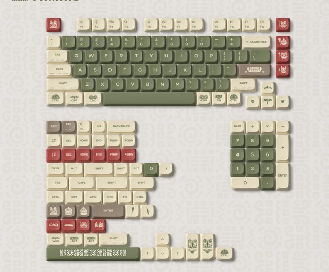 台湾 NuPhy Air60/75/96 nSA ローシャフト キーキャップ プレーリー