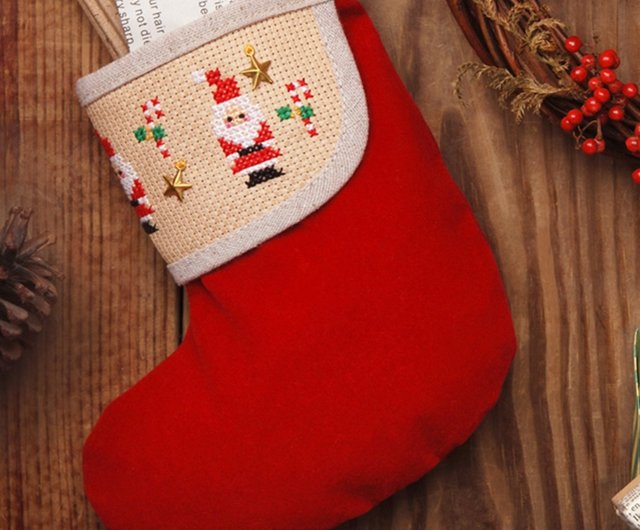 台湾 【サンタクロース】クリスマスストッキングシリーズ クロス
