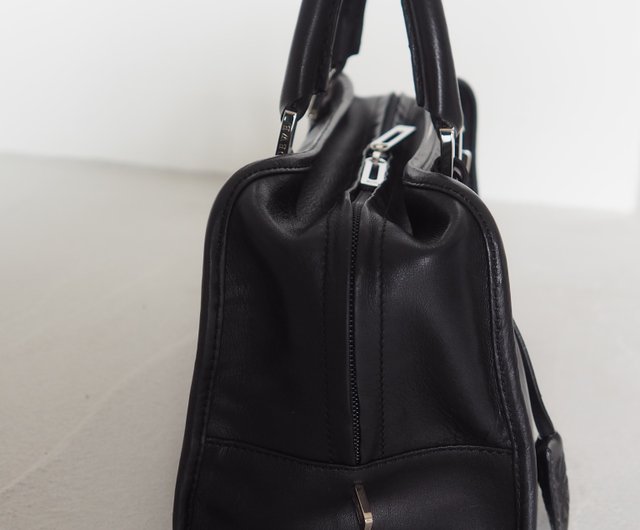 LOEWE ロエベ アマソナ 28 ボストンバッグ ブラック レザー