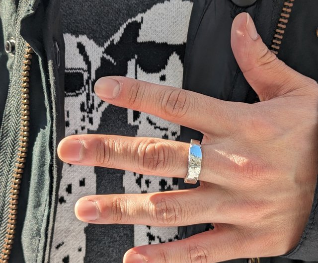 Sv crack ring gift hand | リング・指輪 - Pinkoi