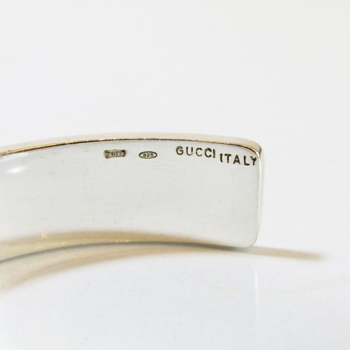 OLD GUCCI オールドグッチ ヴィンテージ シルバー925 ブラウンレザー