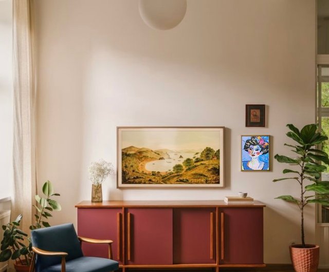 ロシア 女性の肖像画アクリル画 女性の美の絵画 フォーヴィスム Gala