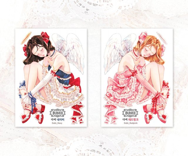 韓国 ダビ ステッカー (2色) eundi - Pinkoi