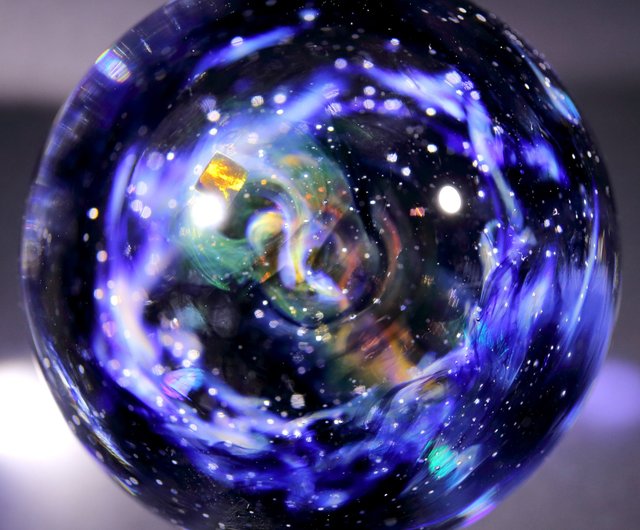 送料無料】51mm 星雲状宇宙ガラスマーブル - オブジェ no.M228 Star