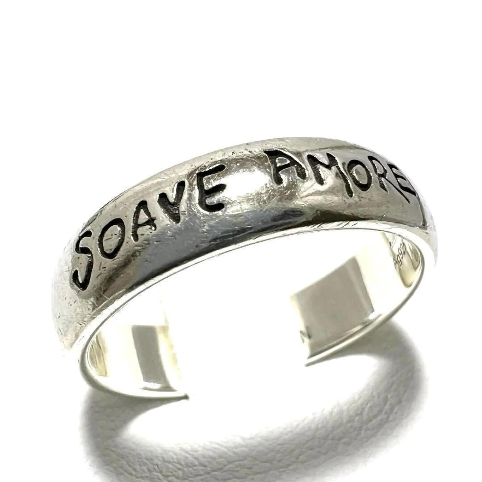 GUCCI Women's Soave Amore Ring Silver ref.1453647 - Joli Closet