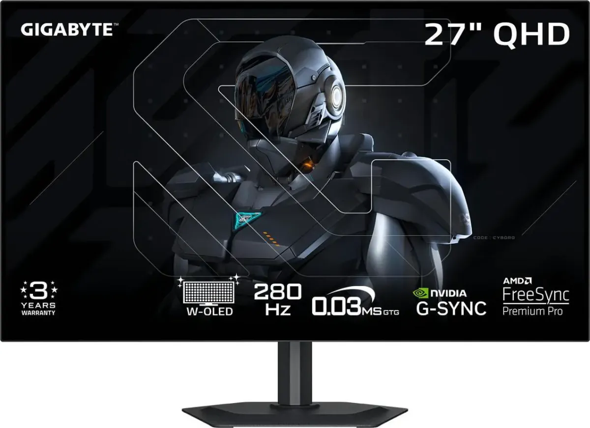 Gigabyte MO27Q28G 27 inch Quad HD W-OLED Gaming Monitor - Price in