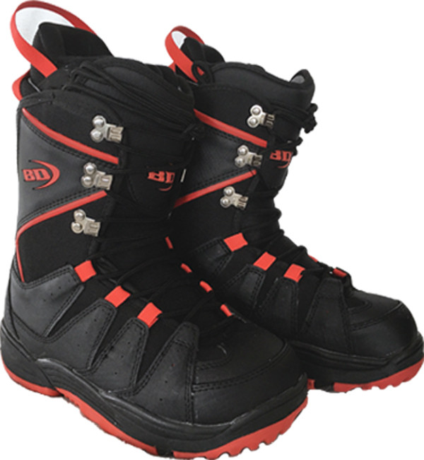 Dragon Black/Red Men's Snowboard Boots Size 8 - SNS Boards