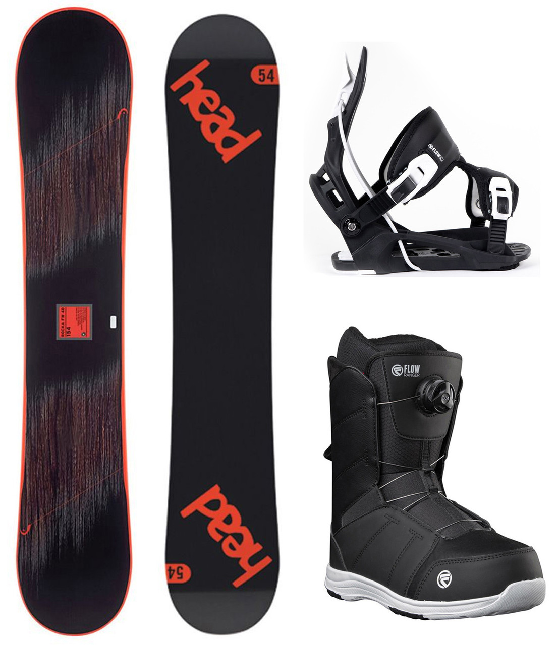 HEAD Rocka FW 4D 149 WIDE Snowboard+Flow Bindings+BOA Boots - SNS