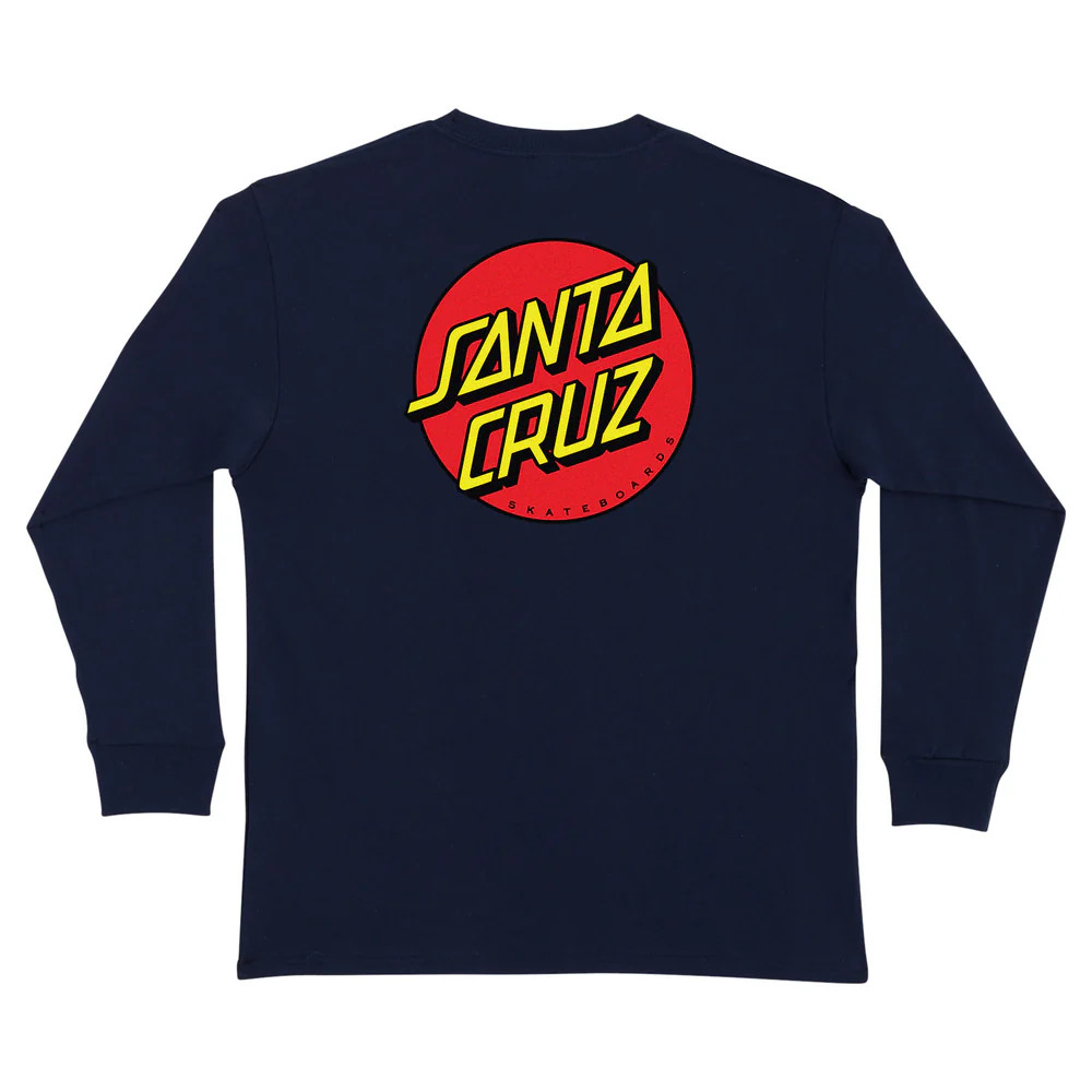 Boys Classic Dot Santa Cruz Longsleeve T-Shirt - WAVELINES SURF SHOP