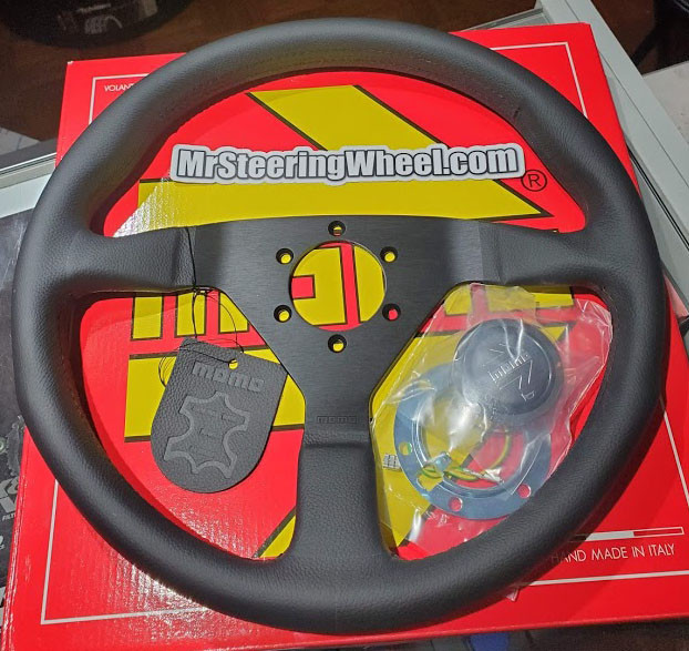 MOMO Monte Carlo 350mm BLack Steering Wheel | MrSteeringWheel