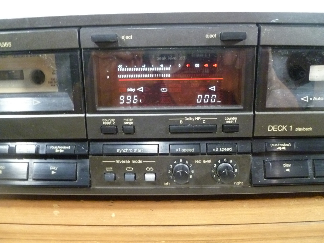Technics RS-TR355 Dual Cassette Tape Deck Serviced