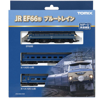98388 JR Type EF66 Blue Train Set 3 Cars Set (N scale)