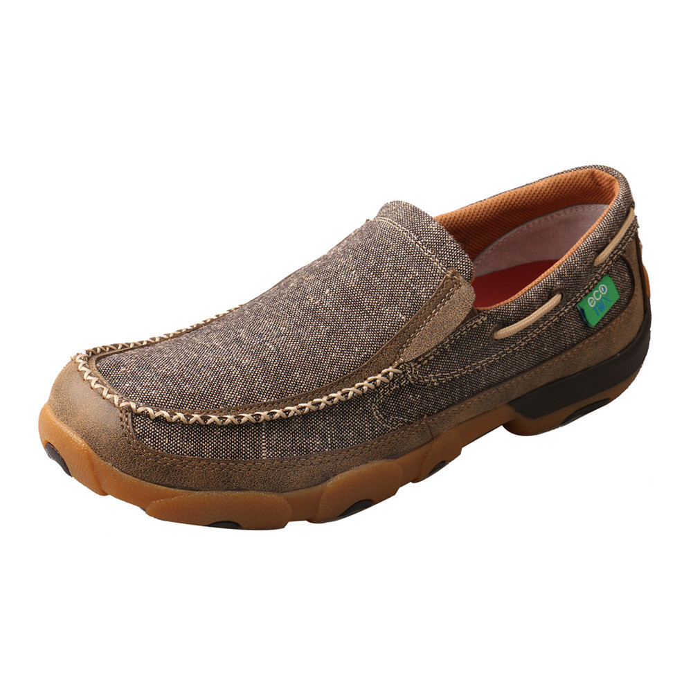 TWISTED X Mens Eco TWX Slip-On Driving Moccasins MDMS012