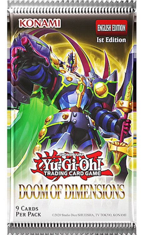 YuGiOh Doom of Dimensions Booster Pack Konami - ToyWiz