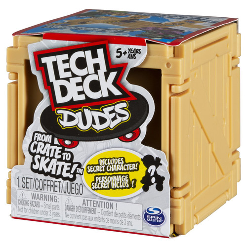 Tech Deck Dudes Sk8 Crate Mystery Pack Version 4 Spin Master - ToyWiz