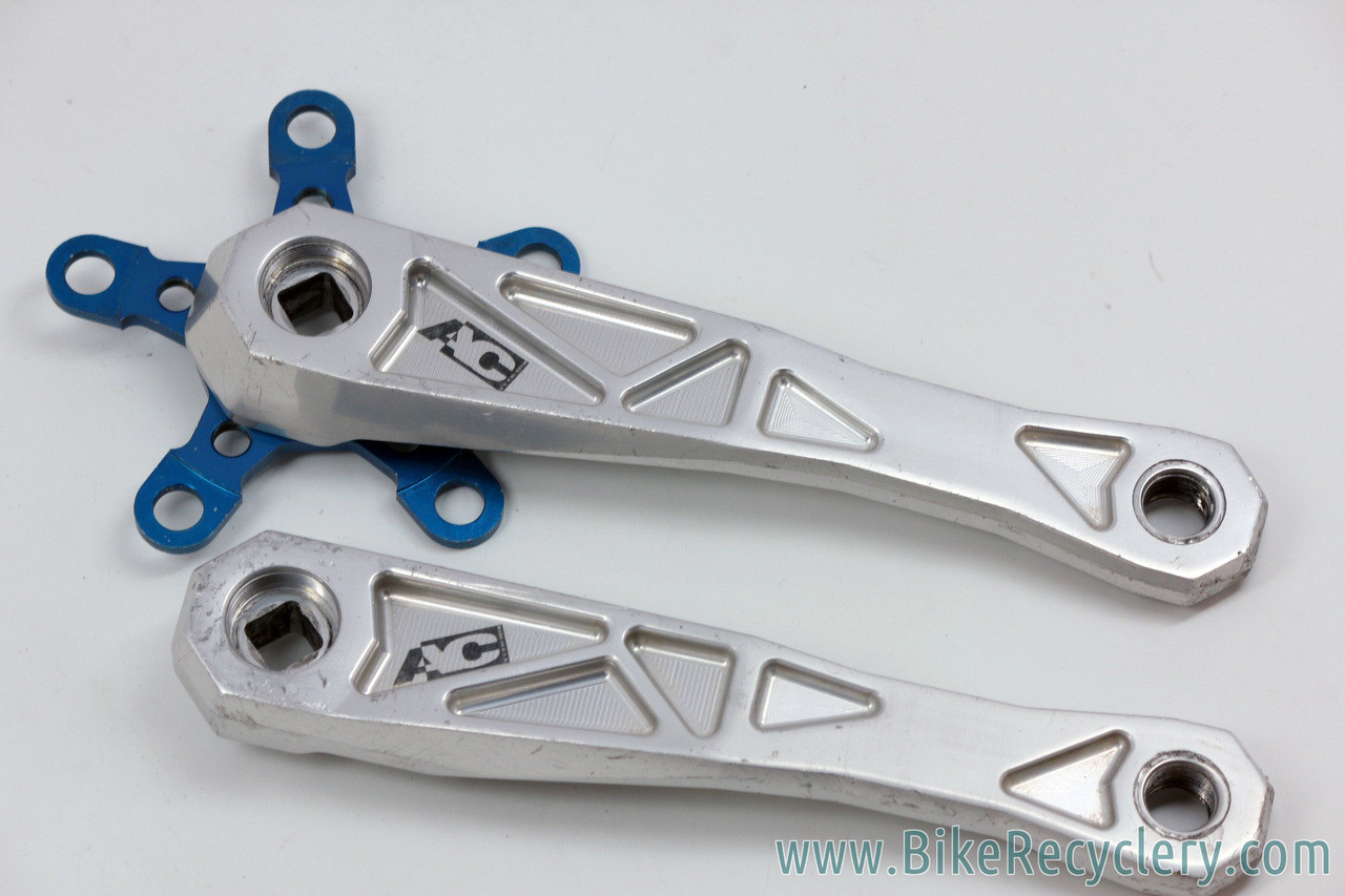 Adventure Components AC Crank Arms: Cobalt Blue Ano 94/58mm Spider