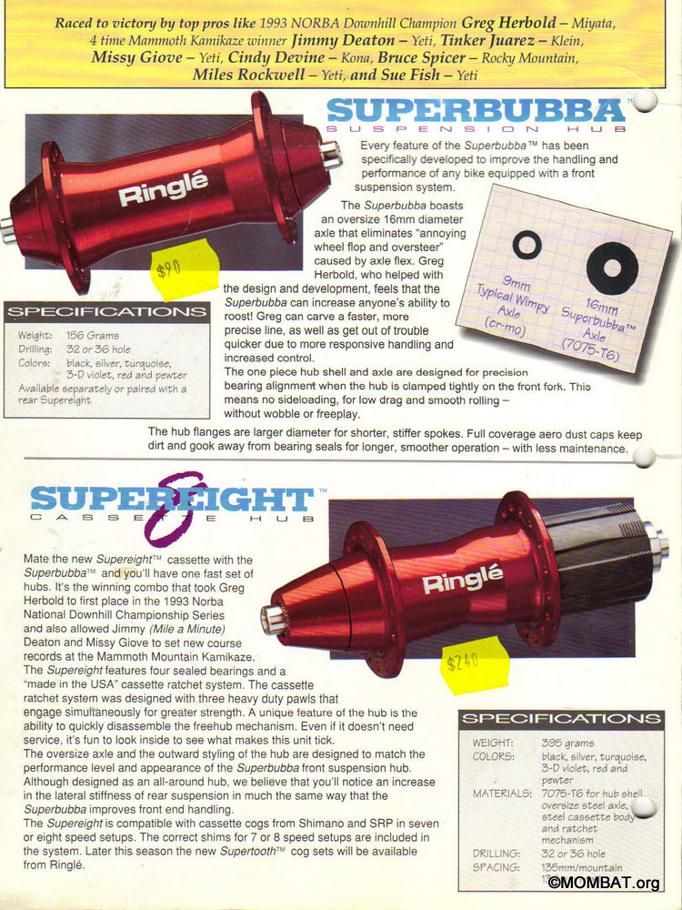 Ringle Super-Eight Rear Cassette Hub: 32mm x 135mm - 3DV Purple